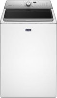 Maytag - 5.3 Cu. Ft. High Efficiency Top Load Washer with Deep Clean Option - White - Front_Zoom