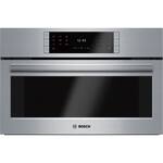 Bosch - Benchmark Series 29.8" Built-In Single Electric Steam Convection Wall Oven - Stainless steel - Front_Standard