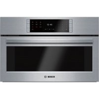 Bosch - Benchmark Series 29.8" Built-In Single Electric Steam Convection Wall Oven - Stainless Steel - Front_Zoom