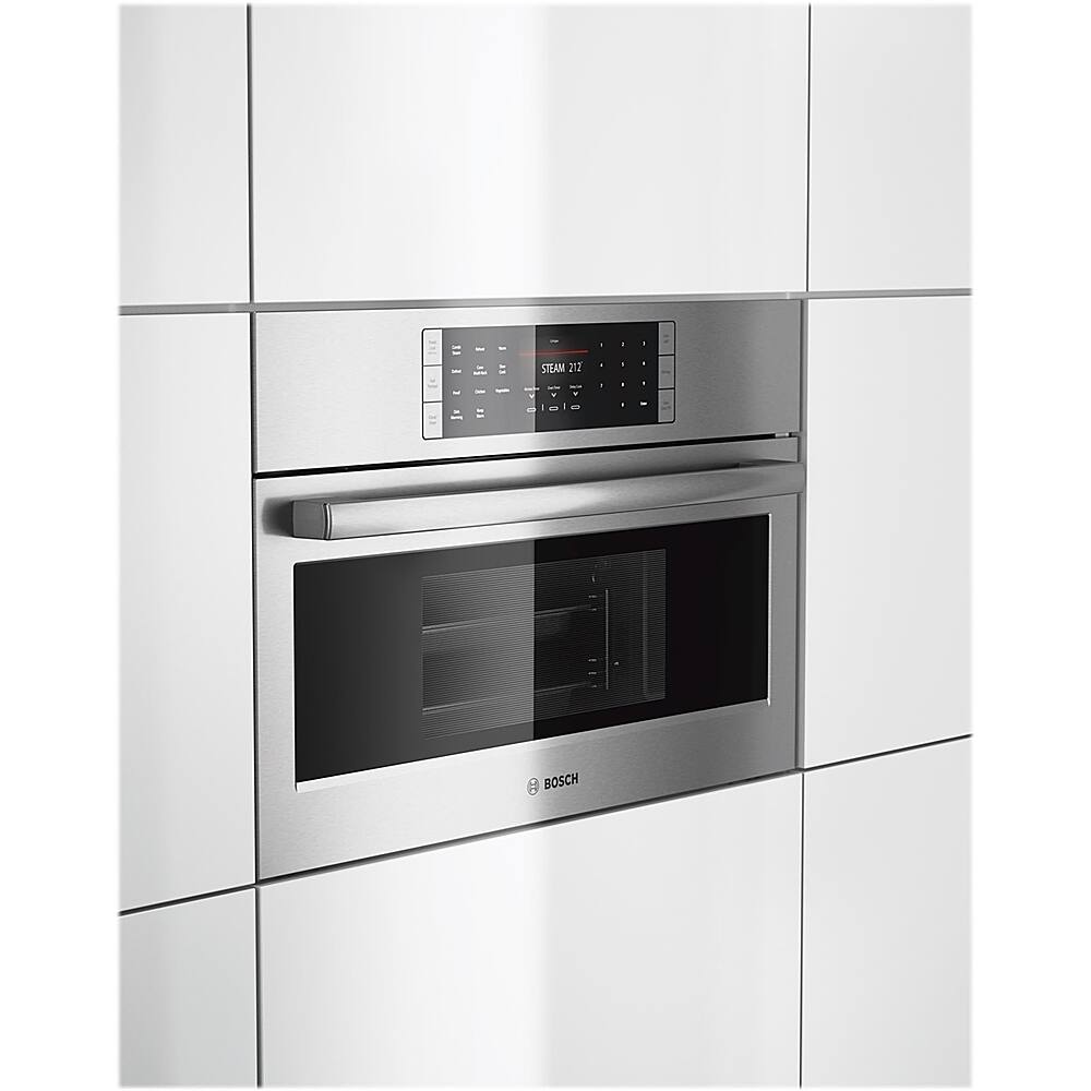 Alt View 11. Bosch - Benchmark Series 29.8" Built-In Single Electric Steam Convection Wall Oven - Stainless Steel.