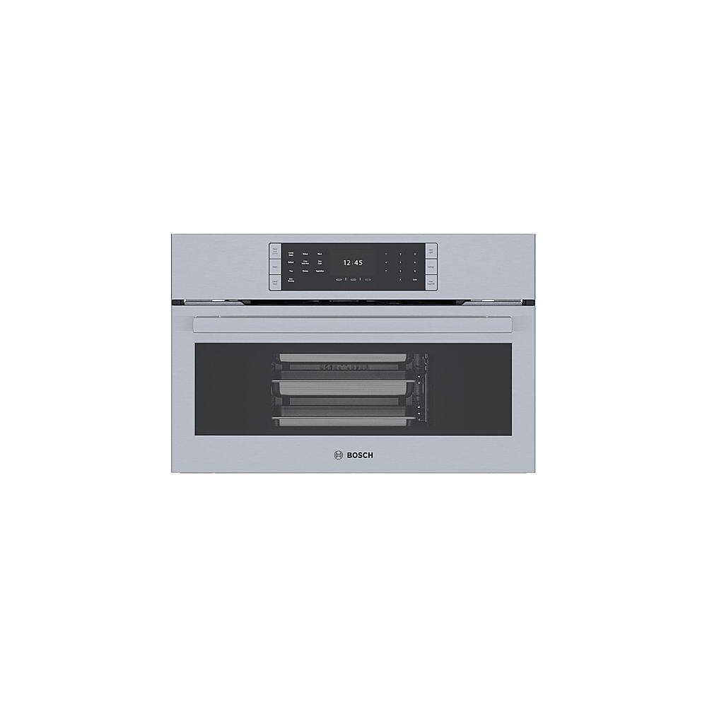 Alt View 1. Bosch - Benchmark Series 29.8" Built-In Single Electric Steam Convection Wall Oven - Stainless Steel.