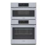 Bosch - Benchmark Series 29.8" Built-In Double Electric Convection Wall Oven - Stainless steel - Front_Standard