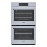 Bosch - Benchmark Series 29.8" Built-In Double Electric Convection Wall Oven - Stainless steel - Front_Standard