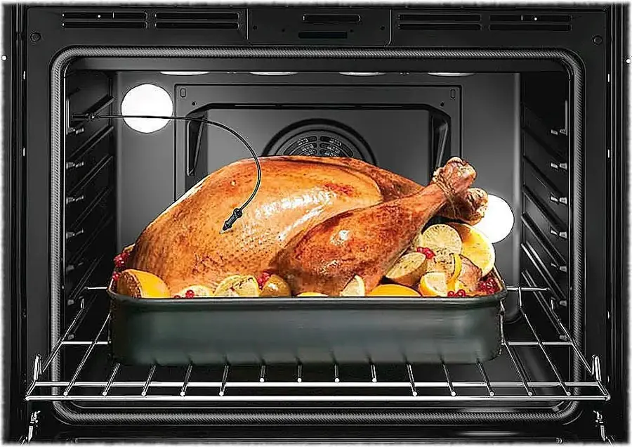 Alt View 15. Bosch - Benchmark Series 29.8" Built-In Electric Convection Double Wall Oven - Stainless steel.