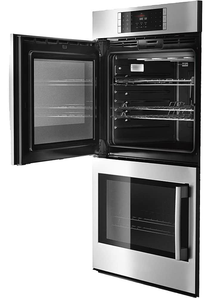 Alt View 1. Bosch - Benchmark Series 29.8" Built-In Electric Convection Double Wall Oven - Stainless steel.