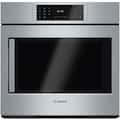 Bosch - Benchmark Series 30" 4.6 Cu. Ft. Built-In Single Electric Wall Oven with True Convection - Stainless Steel