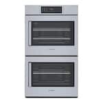 Bosch - Benchmark Series 29.8" Built-In Double Electric Convection Wall Oven - Stainless steel - Front_Standard