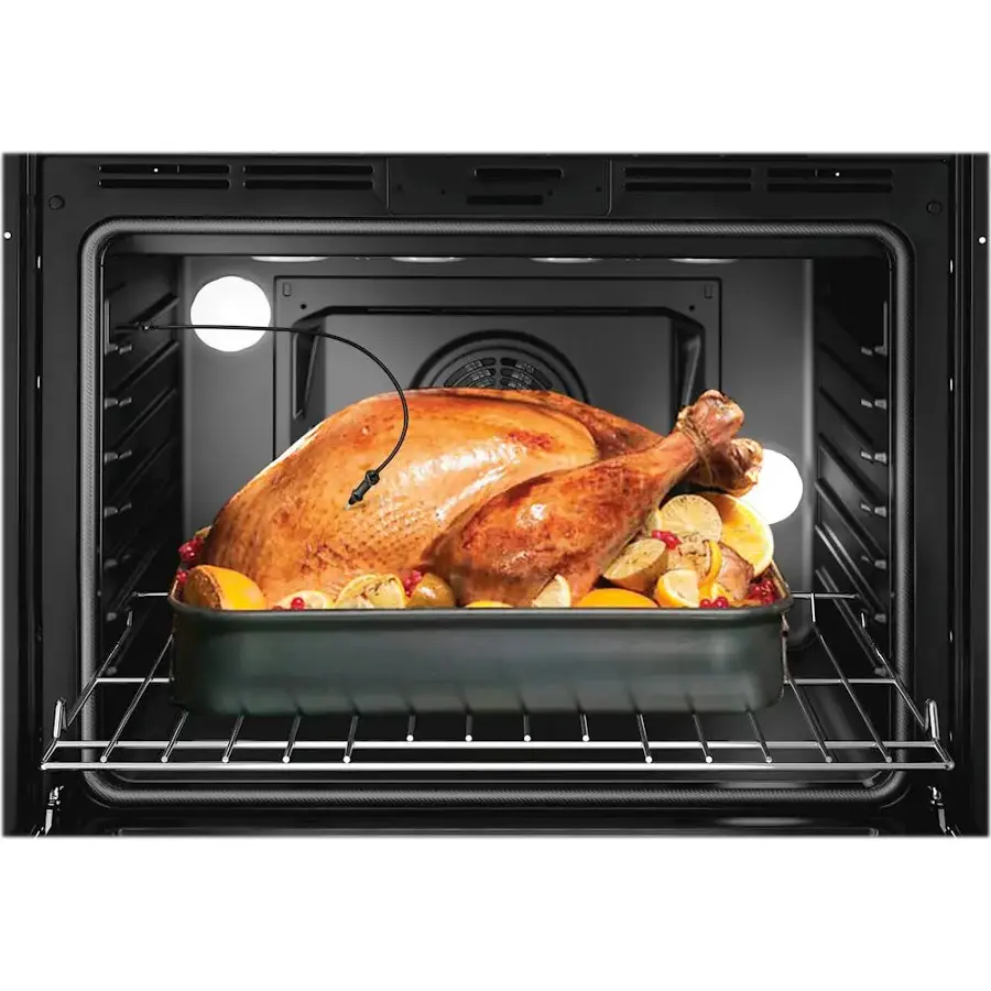 Alt View 14. Bosch - Benchmark Series 29.8" Built-In Electric Convection Double Wall Oven - Stainless steel.