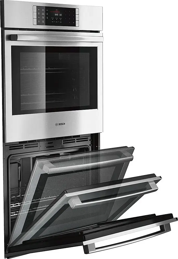 Alt View 13. Bosch - Benchmark Series 29.8" Built-In Electric Convection Double Wall Oven - Stainless steel.