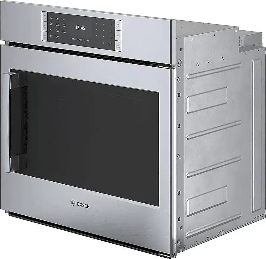 Alt View 12. Bosch - Benchmark Series 29.7" Built-In Single Electric Convection Wall Oven - Stainless steel.