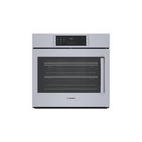 Bosch - Benchmark Series 29.7" Built-In Single Electric Convection Wall Oven - Stainless Steel - Front_Zoom
