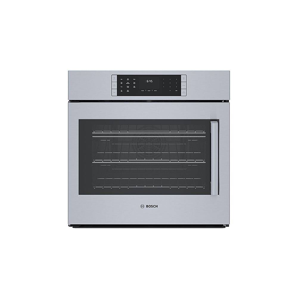 Front. Bosch - Benchmark Series 29.7" Built-In Single Electric Convection Wall Oven - Stainless steel.