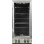 NewAir - 96-Can Built-In Beverage Cooler - Stainless Steel - Front_Standard