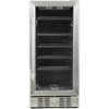 NewAir - 96-Can Built-In Beverage Cooler with Precision Temperature Controls and Adjustable Shelves - Stainless Steel