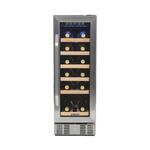 NewAir - 19-Bottle Wine Cooler - Stainless steel - Front_Standard