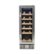 Front Zoom. NewAir - 19-Bottle Wine Cooler - Stainless steel.