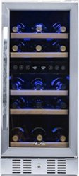 NewAir - 29-Bottle Wine Cooler - Stainless steel - Front_Zoom