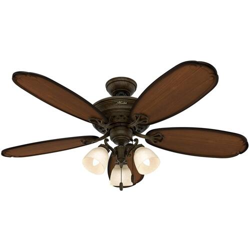 Hunter - 54" Ceiling Fan - Tuscan gold - Larger Front