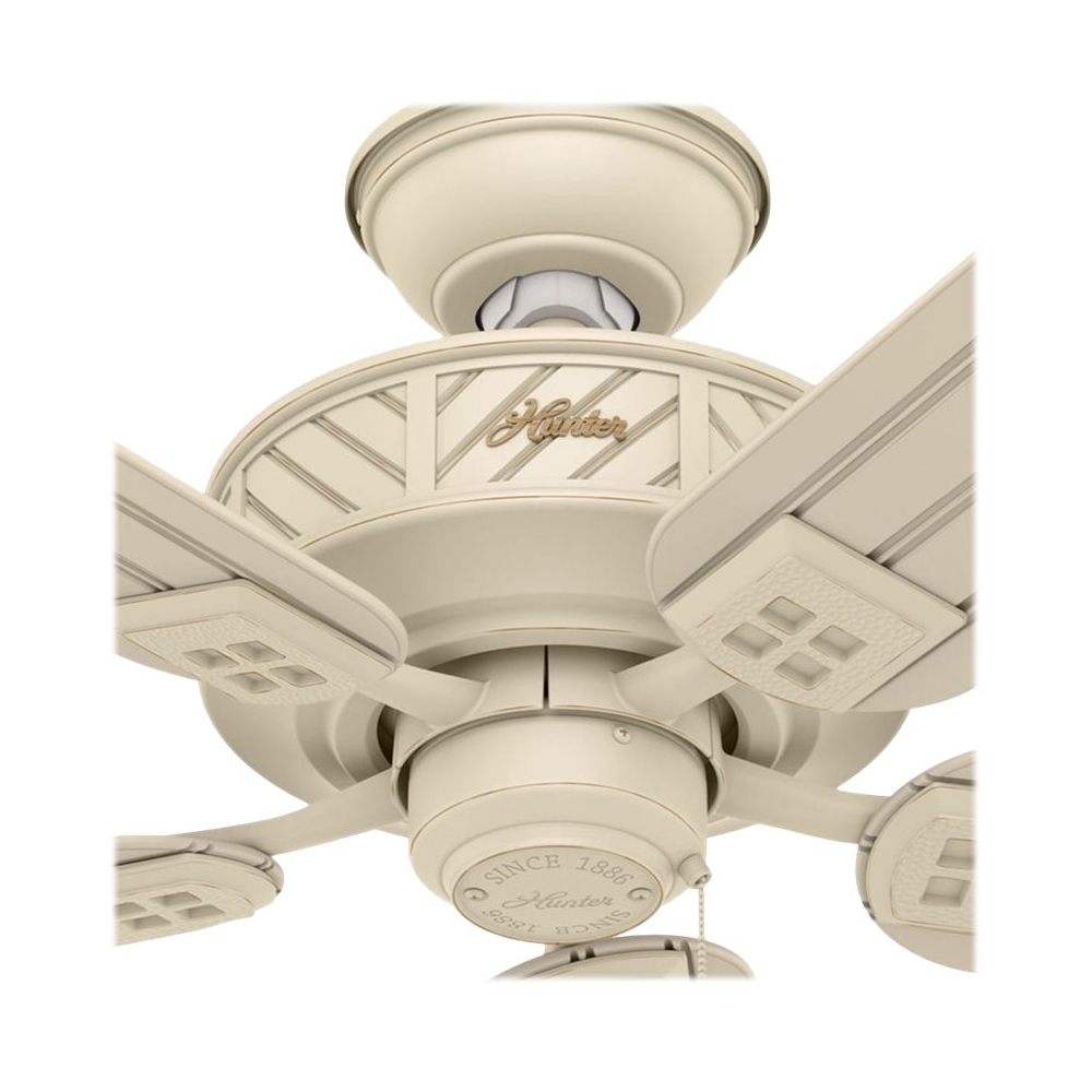 Best Buy Hunter 52 Ceiling Fan Distressed White 54068