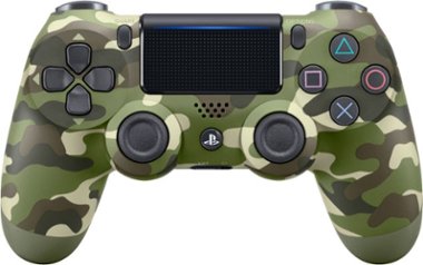 DualShock 4 Wireless Controller for Sony PlayStation 4 - Green Camouflage - Front_Zoom