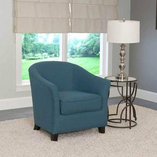 Best Buy: CorLiving Shirley Tub Chair Blue LZY-728-C