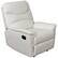 Front. CorLiving - Luke Recliner - White.