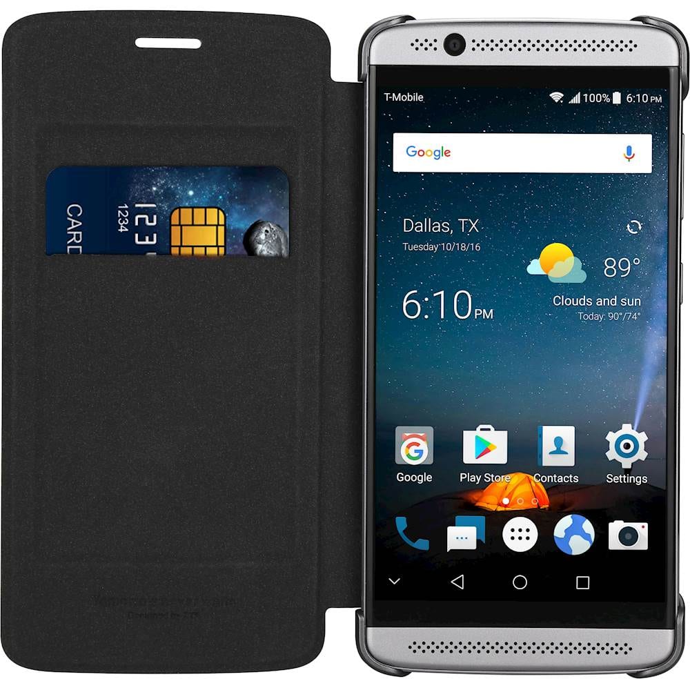 Best Buy Folio Case For Zte Axon 7 Mini Dark Silver A7micas