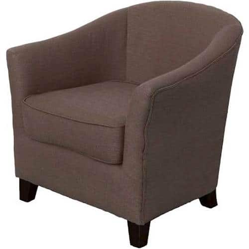 Best Buy: CorLiving Shirley Tub Chair Brown LZY-798-C