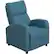 Angle. CorLiving - Moor Recliner - Blue.