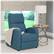 Alt View 11. CorLiving - Moor Recliner - Blue.