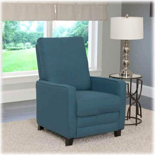 Best Buy: CorLiving Alec Recliner Blue LZY-424-R