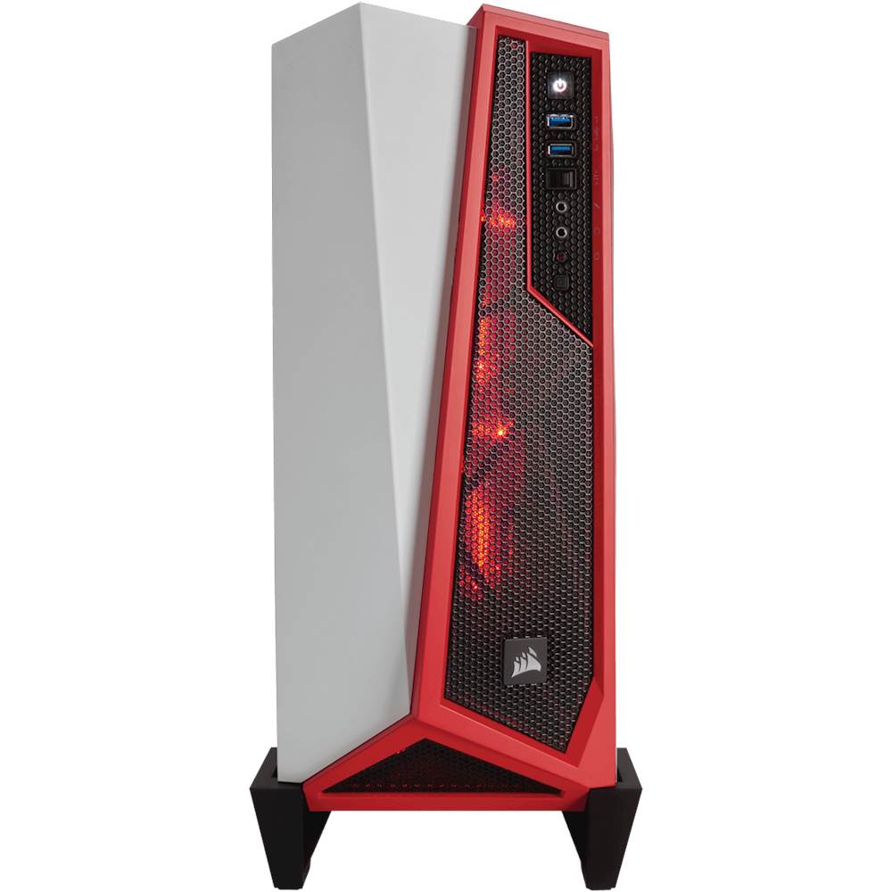 CORSAIR Series® Spec-Alpha ATX/Micro ATX/Mini-ITX Mid-Tower Gaming Case White/Red CC9011083WW - Best Buy