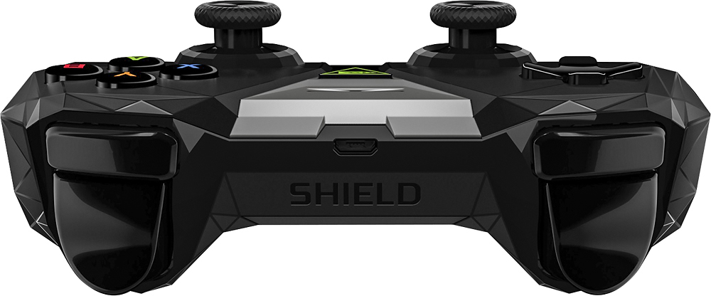 Back View: NVIDIA - SHIELD Android TV - 8GB - 4K HDR Streaming Media Player with Google Assistant and GeForce NOW - Black