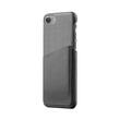 Mujjo - Leather Wallet Case for Apple® iPhone® 7 - Gray - Larger Front