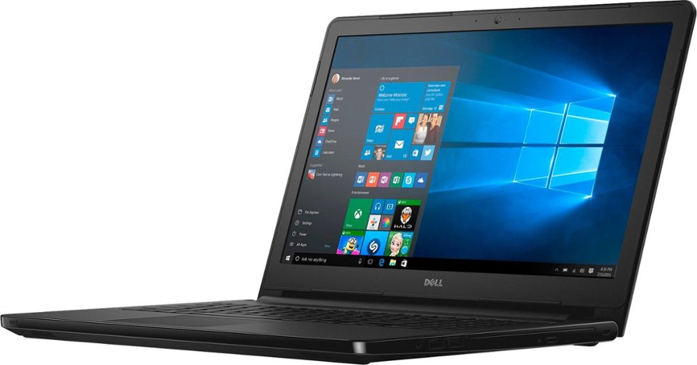 Dell - Inspiron 15.6" Touch-Screen Laptop - Intel Core i3 - 6GB Memory - 1TB Hard Drive - Black - Left Zoom