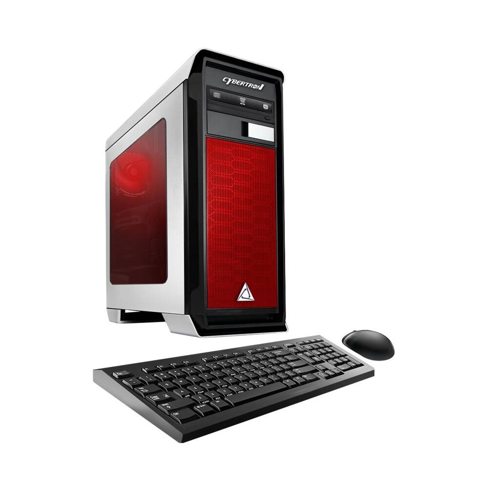CybertronPC - Rhodium GTX Desktop - AMD FX-Series - 8GB Memory - NVIDIA GeForce GTX 1050 - 1TB Hard Drive - White - Larger Front