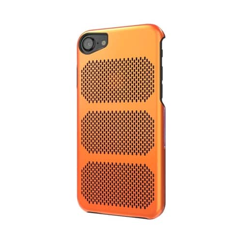 IOMCASES - Case for Apple® iPhone® 7 - Black trim/exotic orange - Larger Front