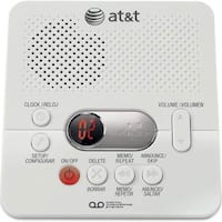 AT&T - 1740 Digital Answering Machine with Time/Day Stamp - Angle_Standard