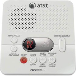 AT&T - 1740 Digital Answering Machine with Time/Day Stamp - Angle_Zoom