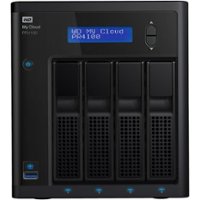 WD - My Cloud PR4100 24TB 4-Bay External Network Storage (NAS) - Black - Front_Zoom