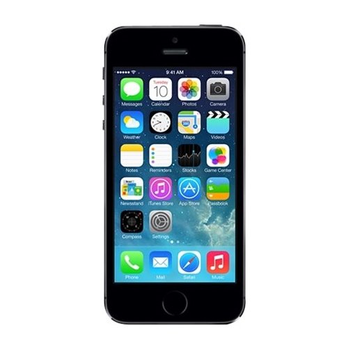 Apple - Pre-Owned iPhone 5s 4G LTE with 16GB Memory Cell Phone (Unlocked) - Space Gray - Larger Front