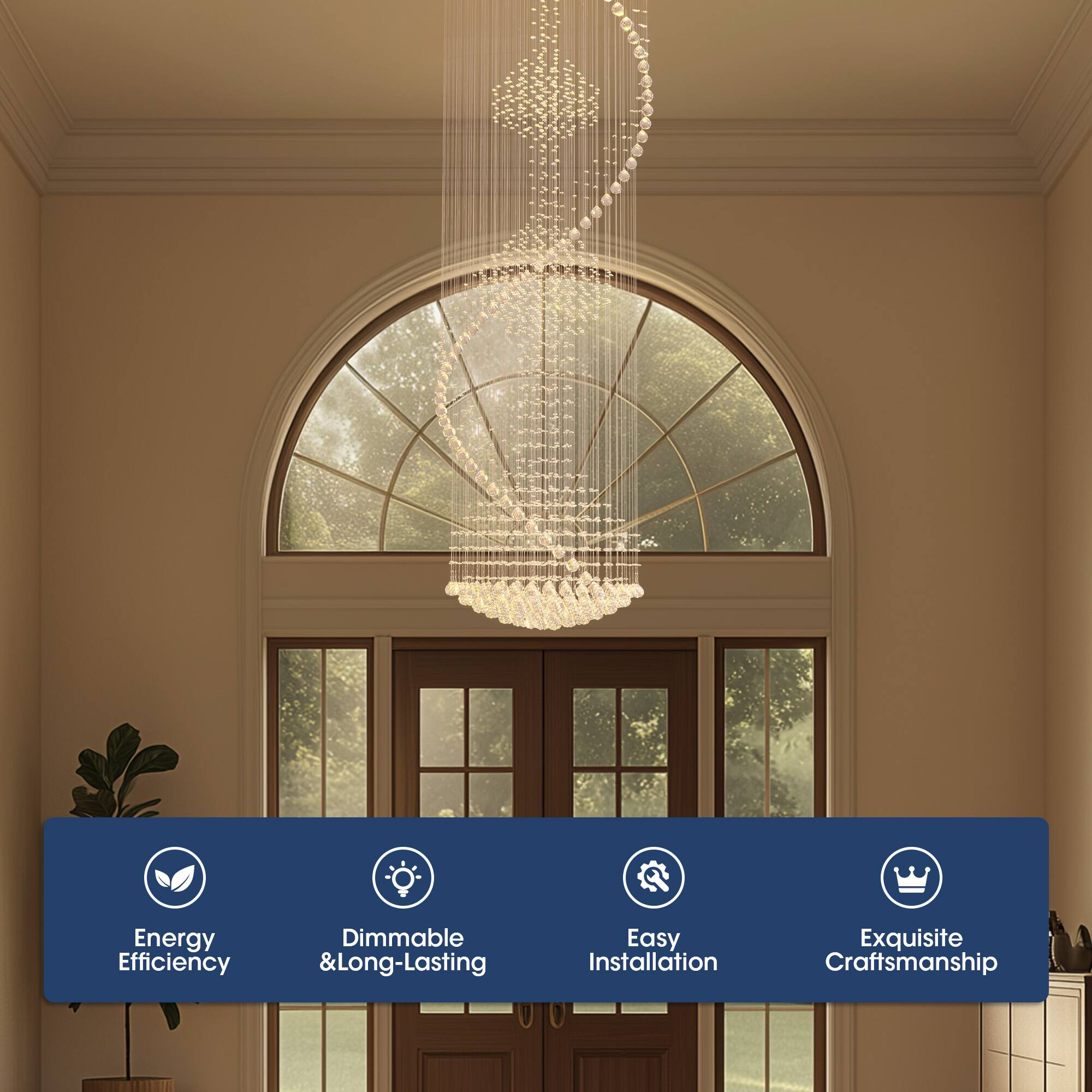 Energy Efficiency, Dimmable & Long-Lasting, Easy Installation, Exquisite Craftsmanship