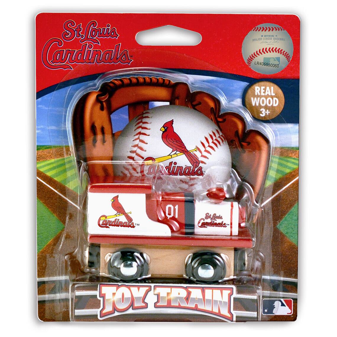 St. Louis Cardinals  
REAL WOOD 3+  
MAJOR LEAGUE BASEBALL  
LR405560060  
TOY TRAIN  
Joy Train