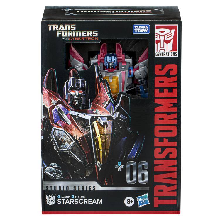 TRANSFORMERS  
WAR FOR CYBERTRON  
TAKARA TOMY  
GENERATIONS  
TRANSFORMERS  
06  
STUDIO SERIES  
GAMER EDITION  
STARSCREAM  
8+