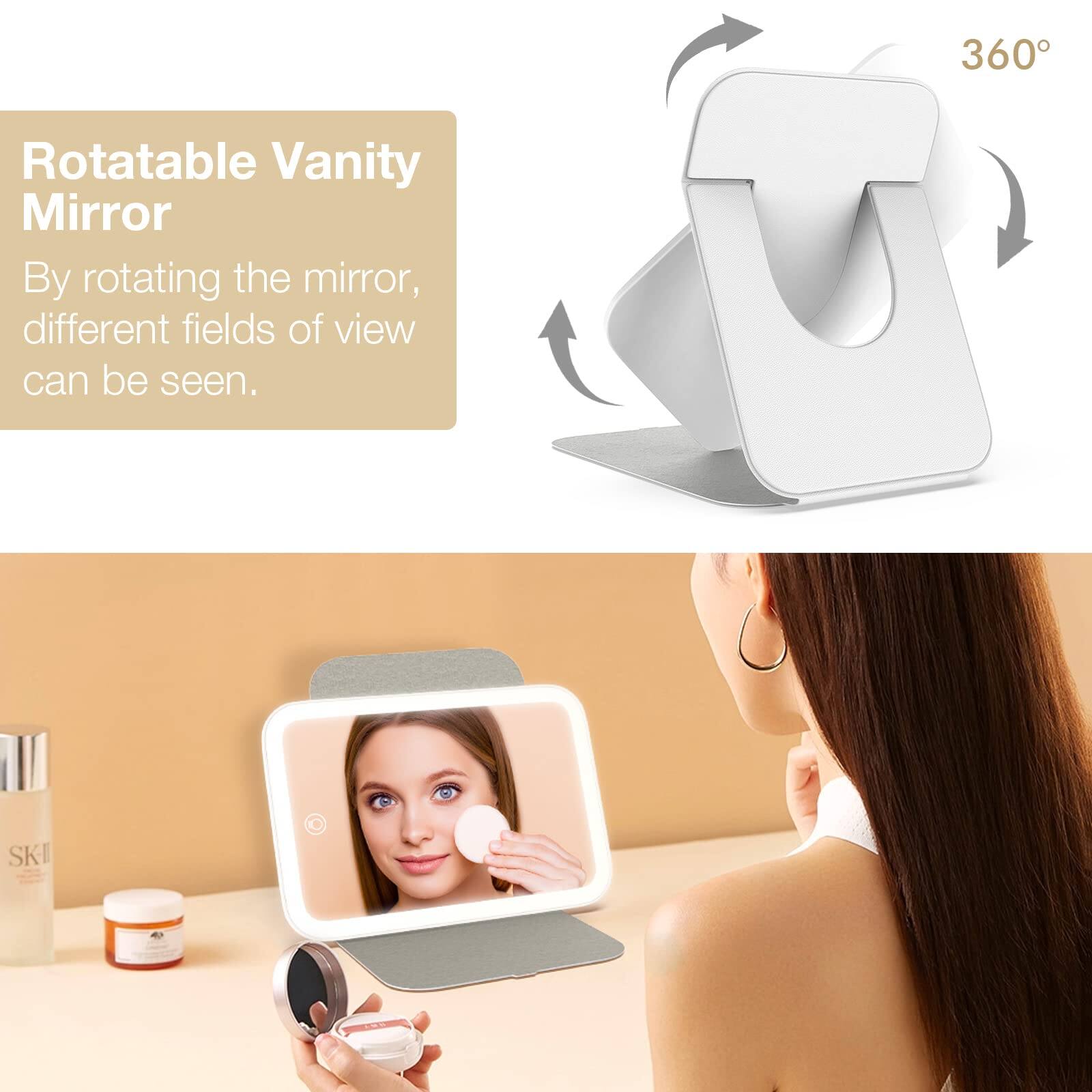 Rotatable Vanity Mirror

By rotating the mirror, different fields of view can be seen.