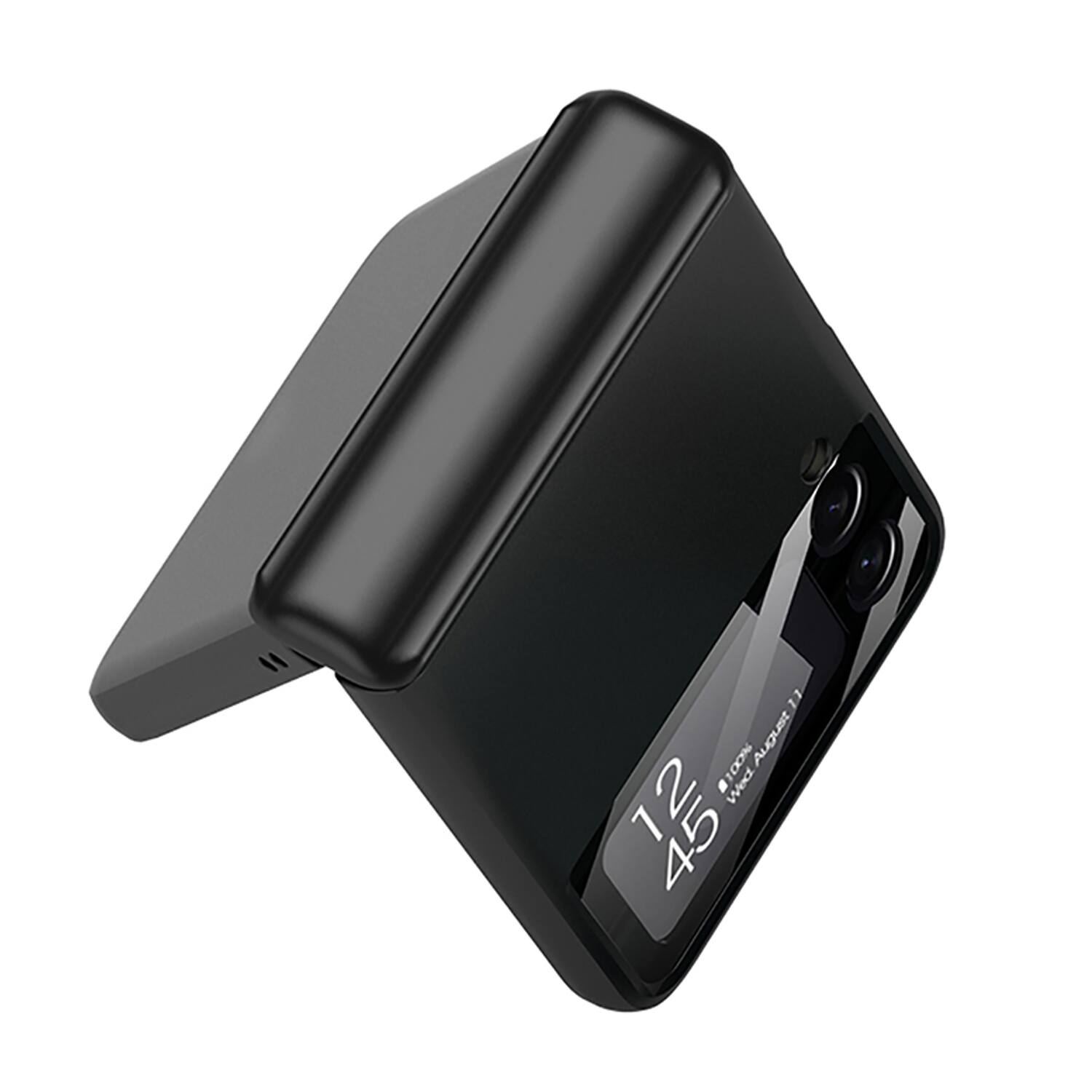 sa＿na4ケース SaharaCase Full Body Case for Samsung Galaxy Z Flip4 Black