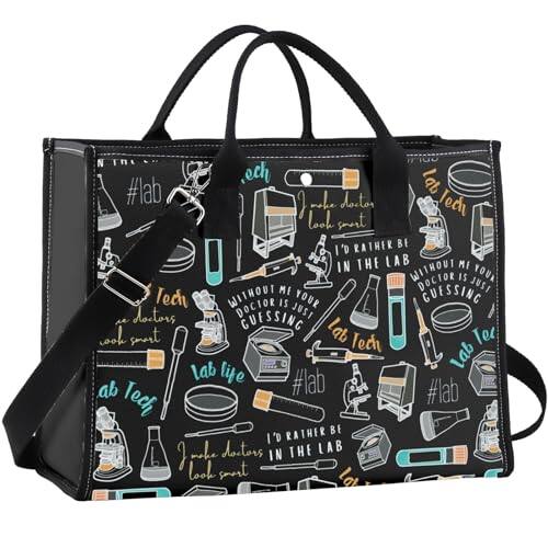 Lab Week Bags DORLUKFU Lab tech Shopping Bag Laboratory Technician Lab Week Canvas ...
