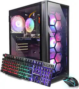 STGAubron - Gaming PC Computer Desktop, Intel Core i7 up to 3.9G, GeForce RTX 2060 S 8G, 32G RAM, 1TB SSD, WiFi 6, Win11H - Black