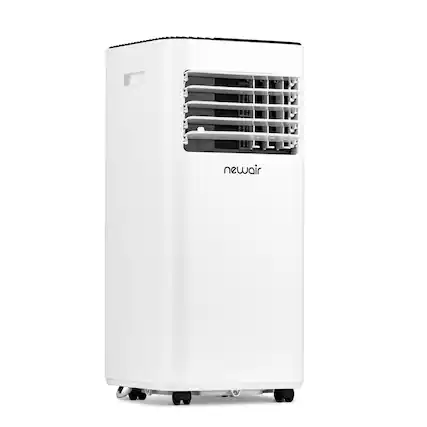 Front. NewAir - NewAir Portable Air Conditioner 8000 BTUs 5000 BTU DOE Cools up to 400 sq ft - White.