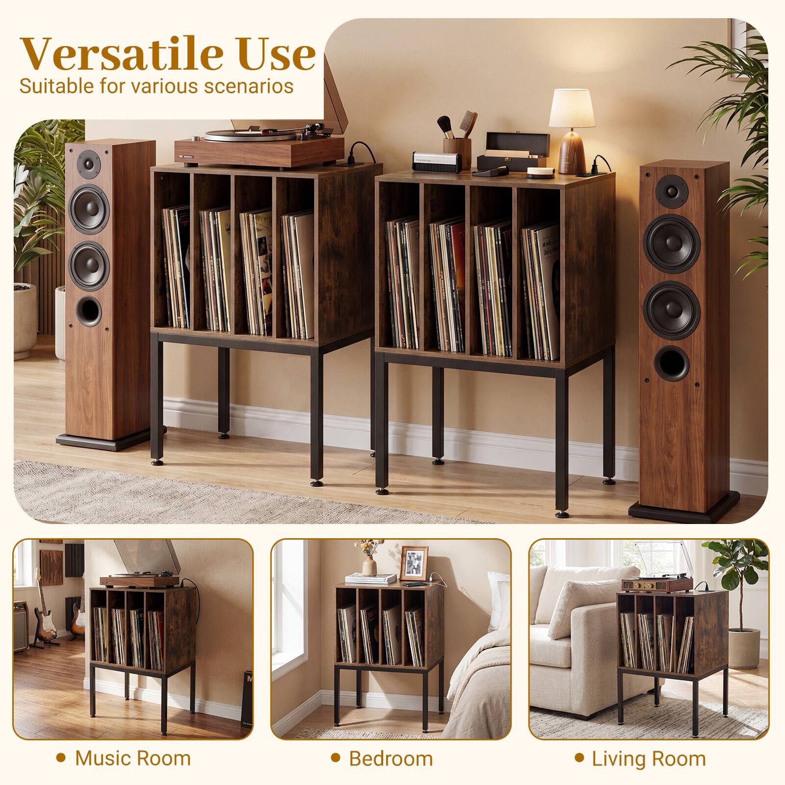 Versatile Use  
Suitable for various scenarios  

- Music Room  
- Bedroom  
- Living Room
